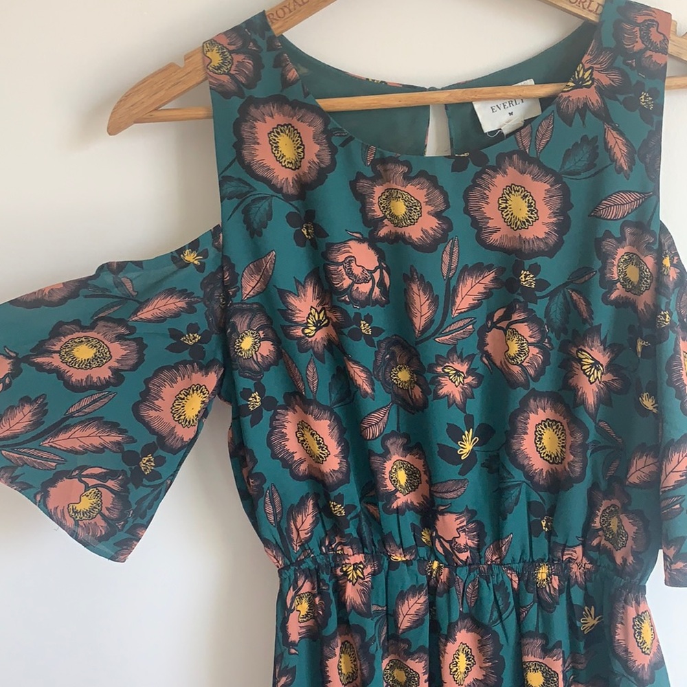 Casual floral print dress
